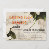 Vuurpauze Dragon Serpent Birthday Party Kaart (Voorkant)