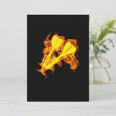 Vuurpijl Vlammen Pijl Kaart (Staand voorkant)