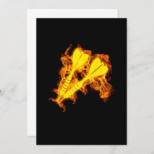 Vuurpijl Vlammen Pijl Kaart (Voorkant / Achterkant)