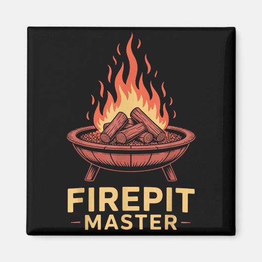 Vuurplaats Master Camping Kampvuur Kampeerder Vuur Magneet (Voorkant)