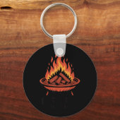 Vuurplaats Master Camping Kampvuur Kampeerder Vuur Sleutelhanger (Voorkant)
