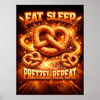 Vuurpretzel Grafische Kunst Poster