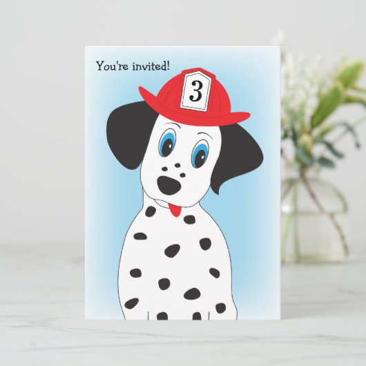 Vuurproef Dept. De uitnodiging van de 'Birthday Pa (Staand voorkant)