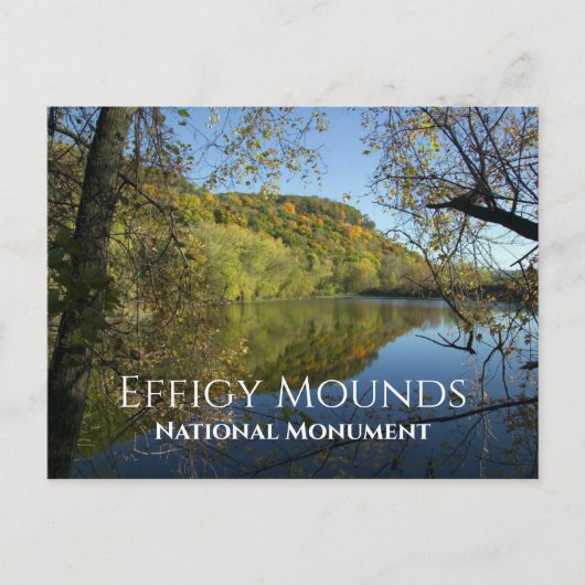 Vuurpunt van Blue Gill Pond, Effigy Mounds Briefkaart (Voorkant)