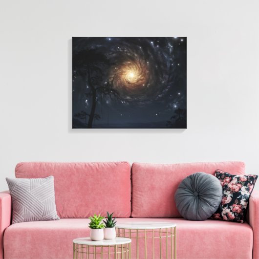 vuurrad canvas afdruk (Insitu (Woonkamer))