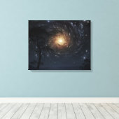vuurrad canvas afdruk (Insitu (Houten vloer))
