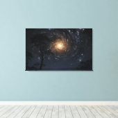 vuurrad canvas afdruk (Insitu (Houten vloer))