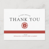 Vuurreddende academie Aangepast Dank u Briefkaart (Voorkant)