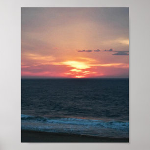 Vuurrijke zonsopgang, Ocean City Poster