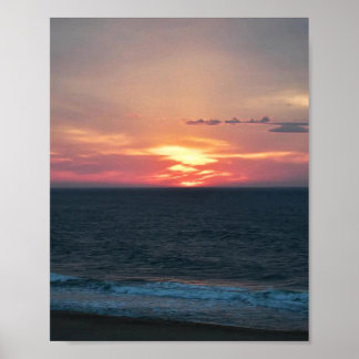 Vuurrijke zonsopgang, Ocean City Poster