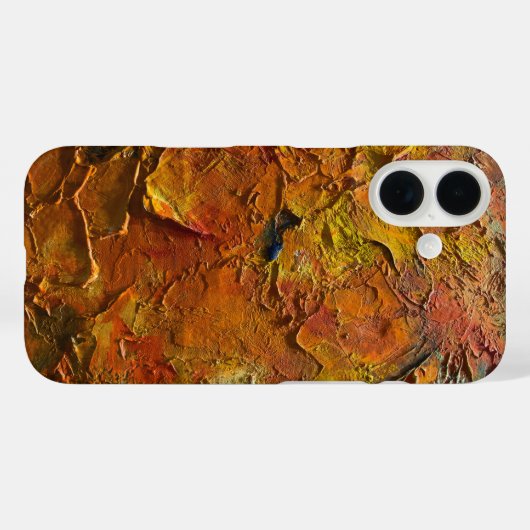Vuurrode Abstracte Textuur Case-Mate iPhone Case (Achterkant (horizontaal))