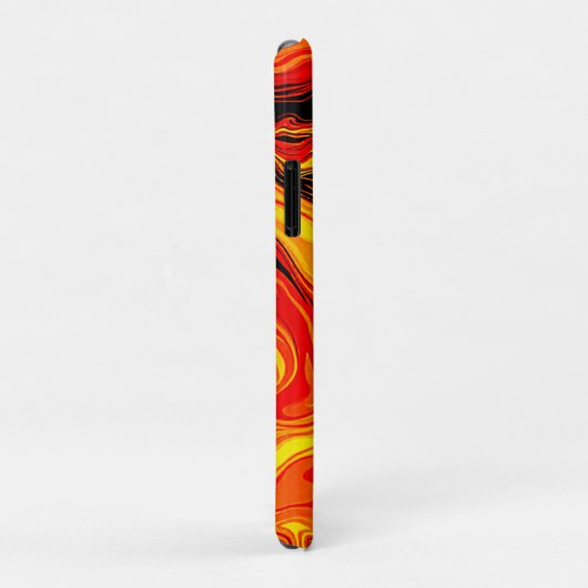 Vuurrode Abstracte Wervelingen van Emotie Case-Mate iPhone Case (Achterkant/rechts)