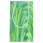 Vuurrode tinten groen klein cadeauzakje (Voorkant)