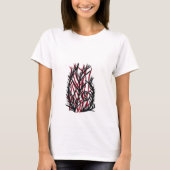 Vuurrode Varen Yin Yang T-shirt (Voorkant)