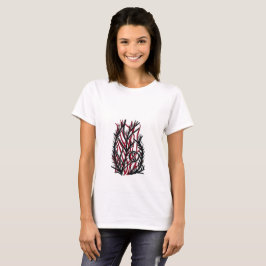 Vuurrode Varen Yin Yang T-shirt