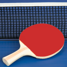 Vuurrode vaste kleur tafeltennisbatje