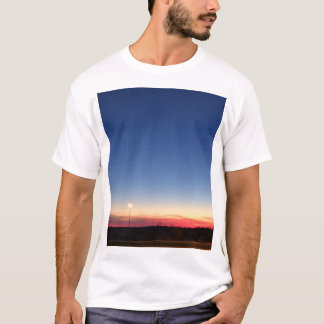 Vuurrode Zonsondergang T-shirt om je garderobe op
