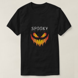 Vuurrood Griezelig Gezicht – Grafisch Ontwerp voor T-shirt