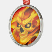 Vuurschedel Metalen Ornament (Links)