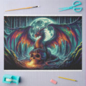 Vuurschedeldraak Tissuepapier (Craft)