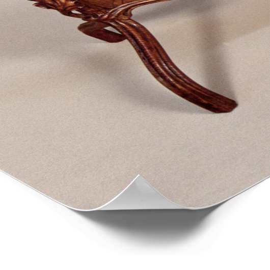 Vuurscherm met draf van verschillende bossen poster (Hoek)