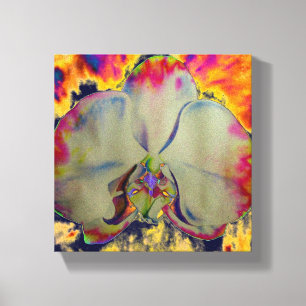 Vuurschilderij, abstract tropisch schilderij canvas afdruk