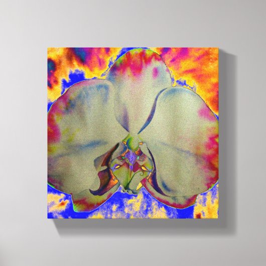 Vuurschilderij, abstract tropisch schilderij canvas afdruk (Voorkant)
