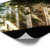 Vuurschilfering in schaduw en zon poster (Hoek)