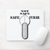 Vuurselectieschakelaar Veilige niet FUBAR Muismat (Met muis)