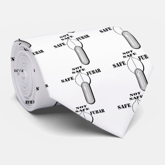 Vuurselectieschakelaar Veilige niet FUBAR Stropdas (Opgerold)