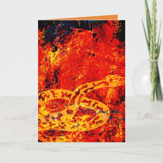VUURSLANGEN VERJAARDAG KAART (Voorkant)