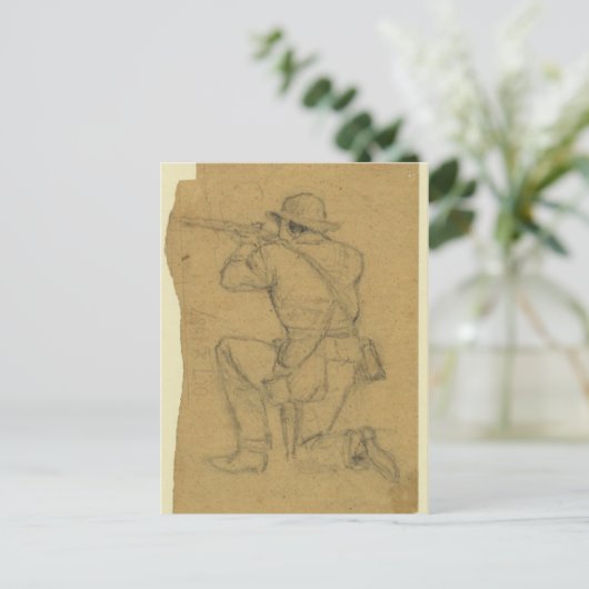 Vuursoldeerder Briefkaart (Staand voorkant)