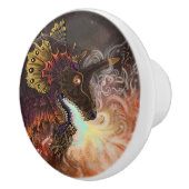 Vuurspitter Dragon Aangepast Keramische Knop (Rechts)