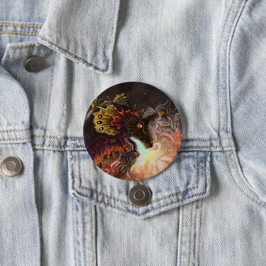 Vuurspitter Dragon Ronde Button 7,6 Cm (In situ)