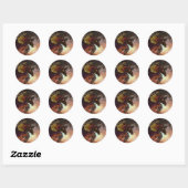 Vuurspitter Dragon Ronde Sticker (Vel)