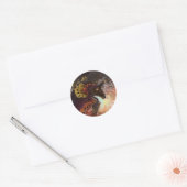 Vuurspitter Dragon Ronde Sticker (Envelop)