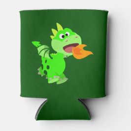 Vuurspitterende Baby draak van de Cartoon van Cute Blikjeskoeler