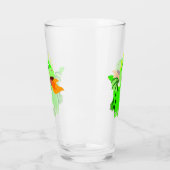 Vuurspitterende Baby draak van de Cartoon van Cute Glas (Links)