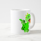 Vuurspitterende Baby draak van de Cartoon van Cute Grote Koffiekop (Voorkant rechts)