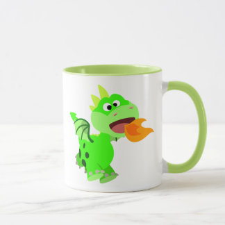 Vuurspitterende Baby draak van de Cartoon van Cute Mok