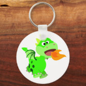 Vuurspitterende Baby draak van de Cartoon van Cute Sleutelhanger (Voorkant)