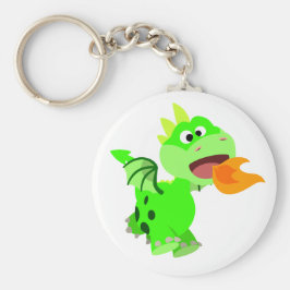 Vuurspitterende Baby draak van de Cartoon van Cute Sleutelhanger