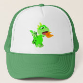 Vuurspitterende Baby draak van de Cartoon van Cute Trucker Pet (Voorkant)