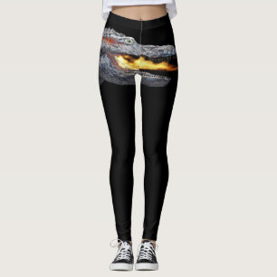 Vuurspuwende alligator leggings