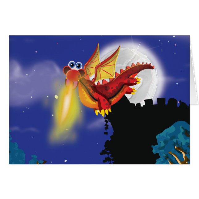 Vuurspuwende Draak (Voorkant Horizontaal)