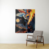 Vuurspuwende Draak en Pegasus Wandkleed (In situ)