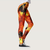 Vuurspuwende Draak Fantasie Leggings (Rechts)