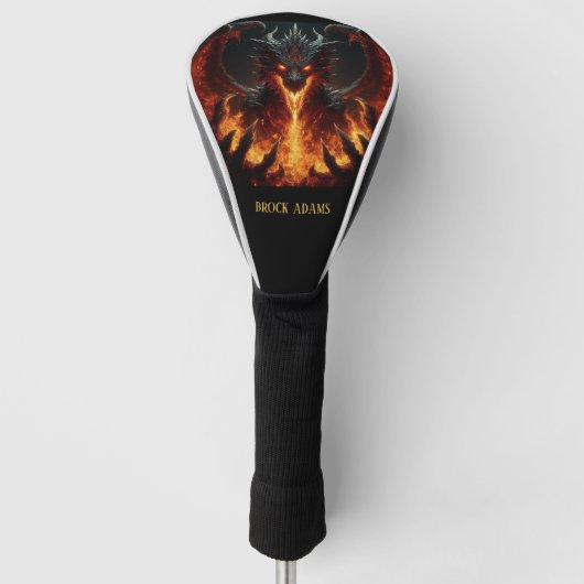 Vuurspuwende Draak Golfheadcover (Voorkant)