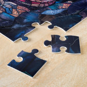 Vuurspuwende draak in grot legpuzzel (Zijkant)