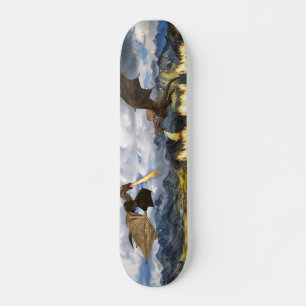 Vuurspuwende Draak Wyvern Fantasie Persoonlijk Skateboard